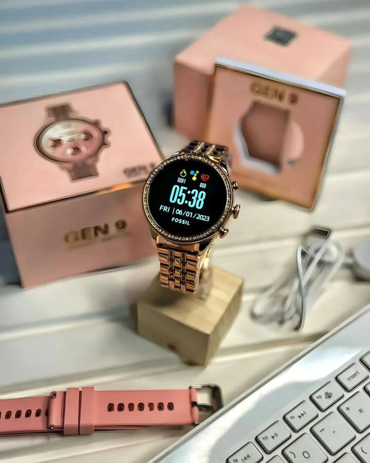 GEN 9 PRO Smart Watch Rose Gold Chain Strap