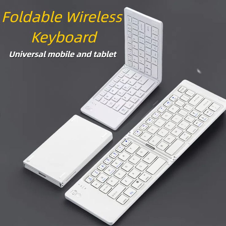 B023 Foldable Bluetooth Wireless Keyboard – Mini Portable Keyboard for Android, iOS, Windows, Mac