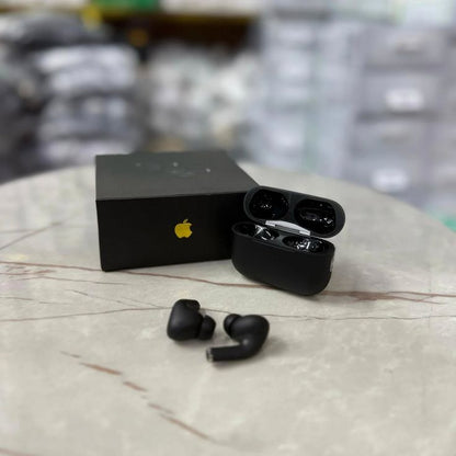 AirPods Pro2 Matte Black Wireless Earbuds, Buzzer Edition, Bluetooth 5.0 – High Quality