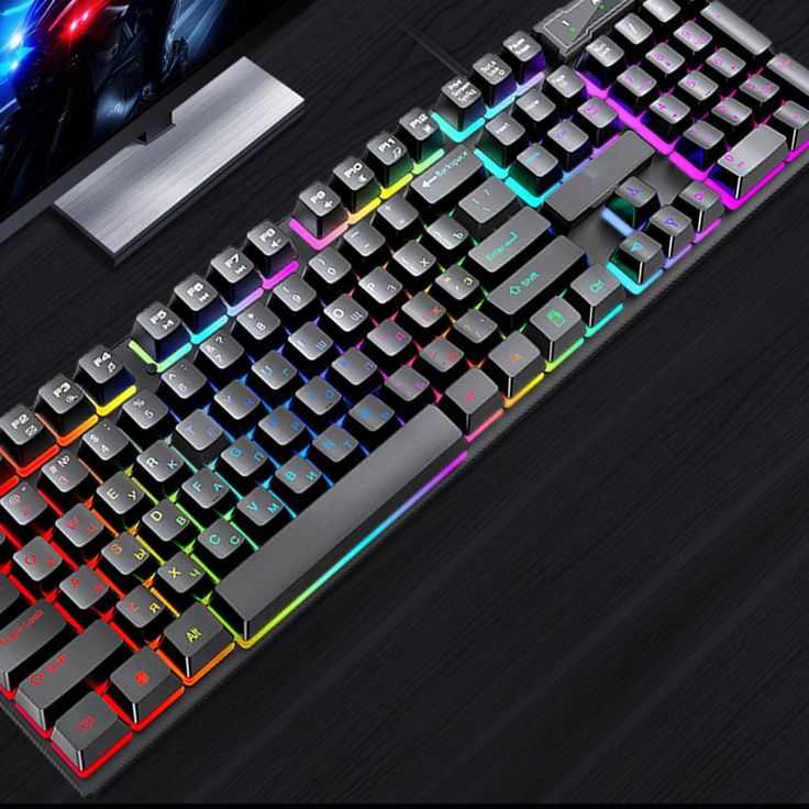 Gaming Wired RGB Keyboard – Tenkeyless Design & Multicolor