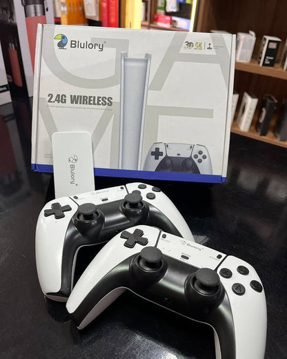 M15 Game Stick Pro 4K Console 64GB with Dual 2.4G Wireless Controllers – 20000 Games