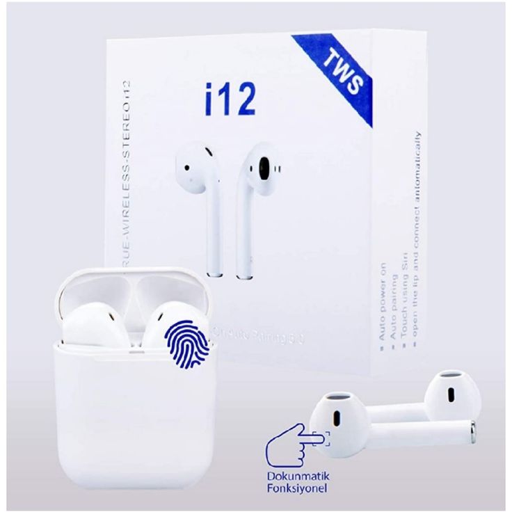 I12 Tws Wireless Airpods Touch Sensor – High Quality