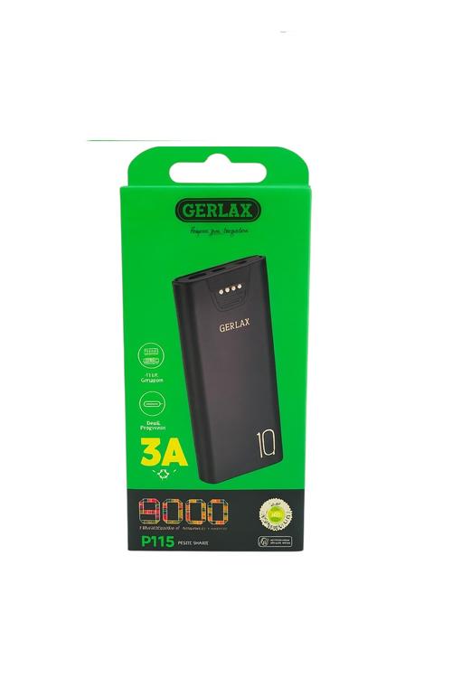 GERLAX 10000mAh Lithium Battery Branded Slim PowerBank – Fast Charging