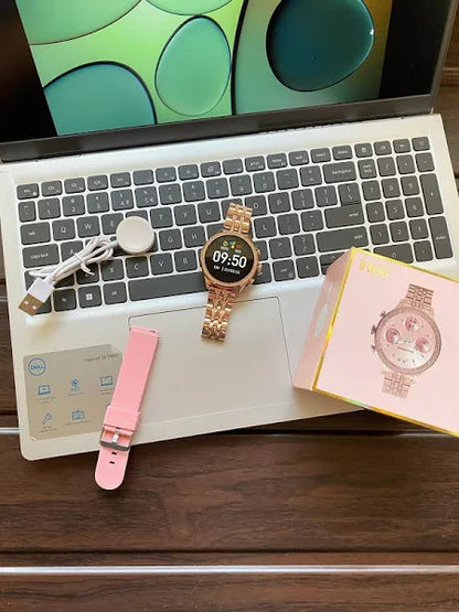 GEN 9 PRO Smart Watch Rose Gold Chain Strap